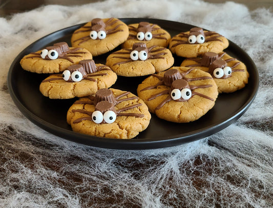 Peanut Butter Spider Cookies