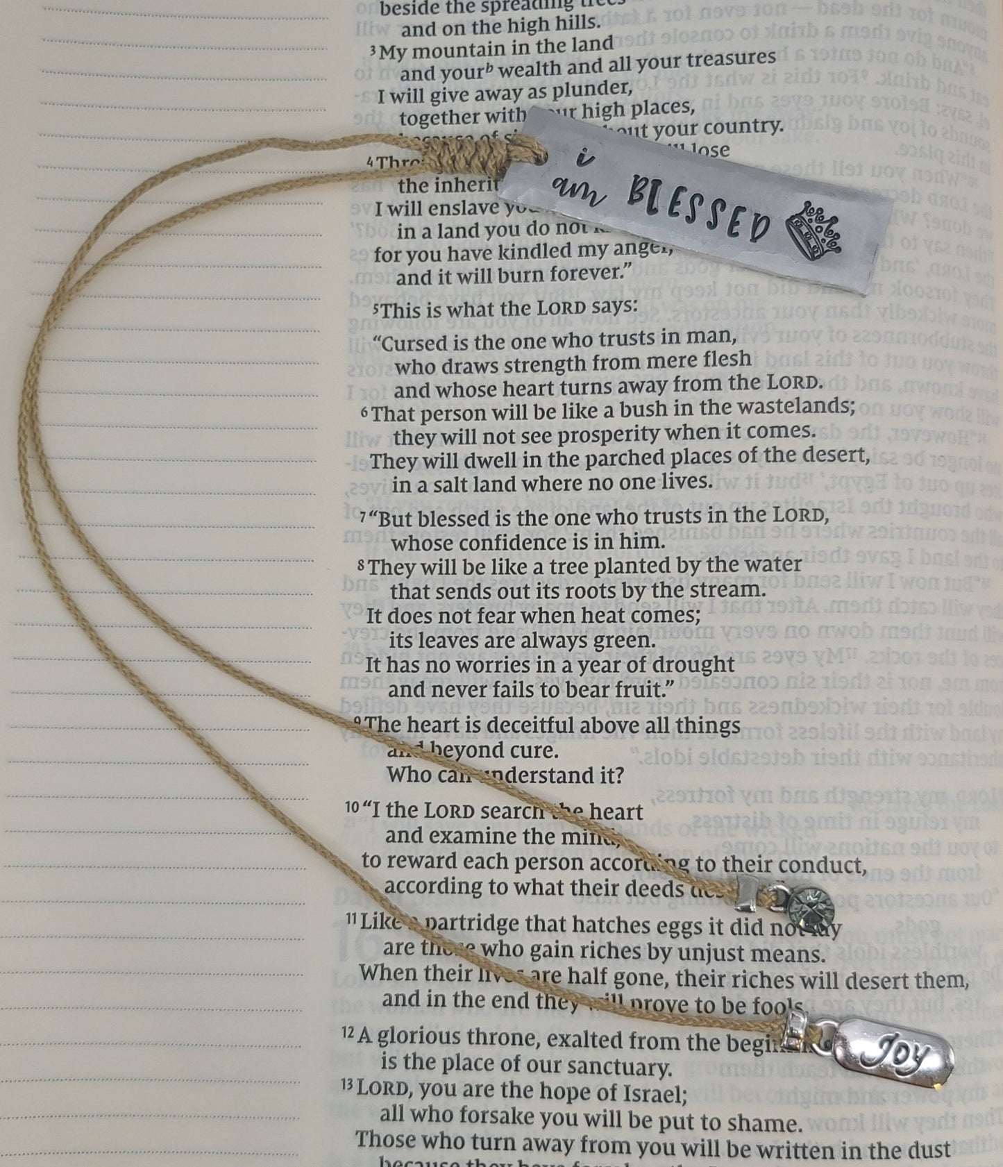 "I Am..." Affirmation Hand Stamped Bookmark | Aluminum