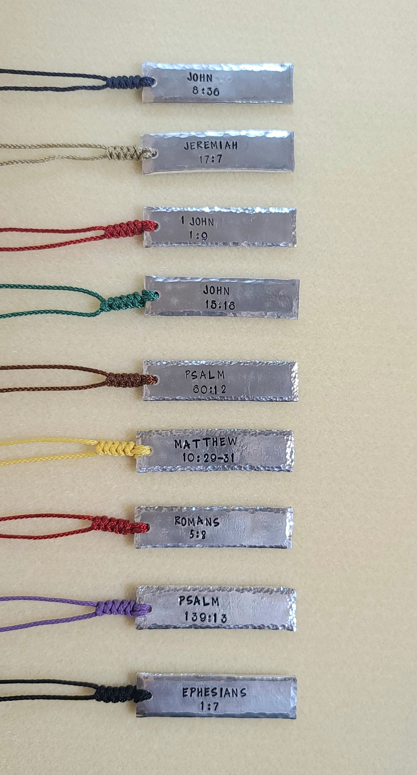 "I Am..." Affirmation Hand Stamped Bookmark | Aluminum