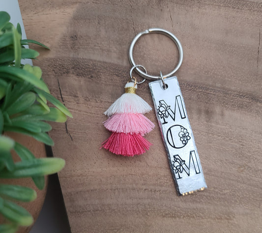 Mom Flower Keychain | Aluminum