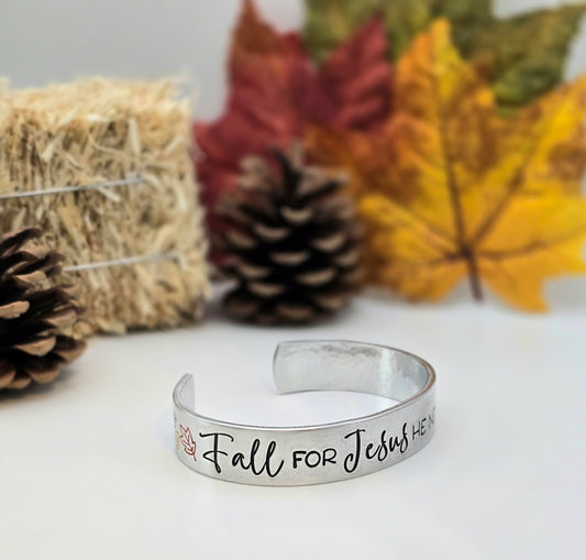 Fall for Jesus Cuff Bracelet