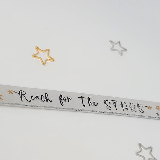 "Reach for the Stars" Bookmark | Aluminum